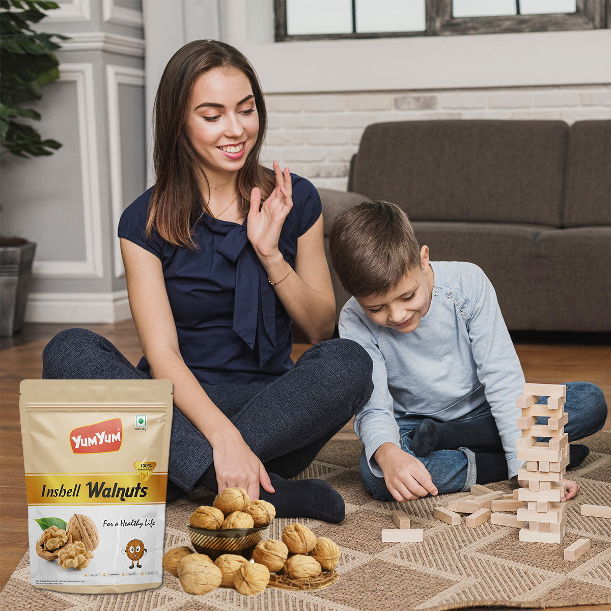 Yum Yum Inshell Walnuts Pouch