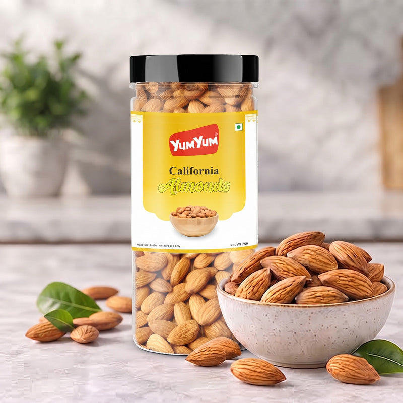Yum Yum California Almonds Jar