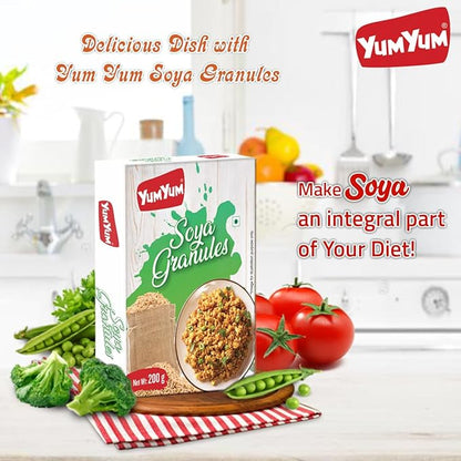 Yum Yum Soya Granules Box