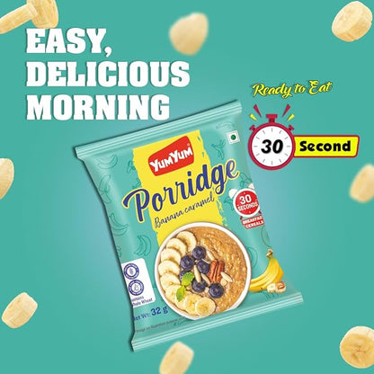 Yum Yum Instant Banana Caramel Porridge Pouch