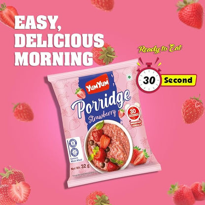 Yum Yum Instant Strawberry Porridge Pouch