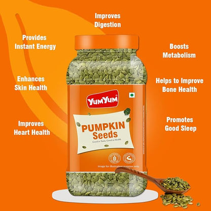 Yum Yum Roasted & Salted Pumpkin Seeds Jar