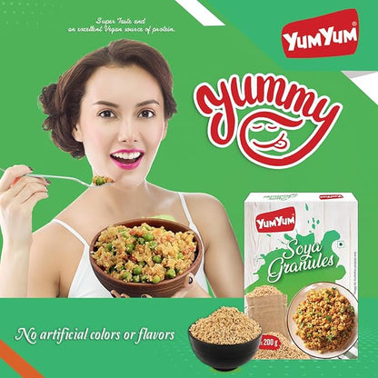 Yum Yum Soya Granules Box