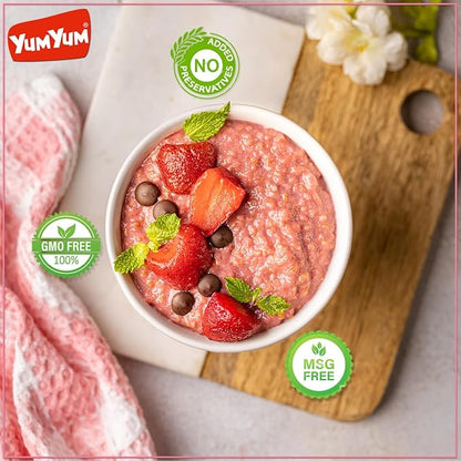 Yum Yum Instant Strawberry Porridge Pouch