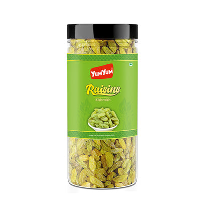 Yum Yum Green Raisins Jar