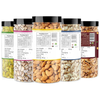 Yum Yum Almonds - Cashews - Pistachios - Raisins - Walnut Kernels (A-C-P-R-WK) Jar