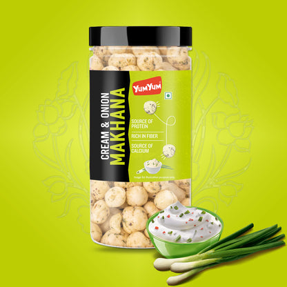 Yum Yum Cream & Onion Makhana 90g Jar
