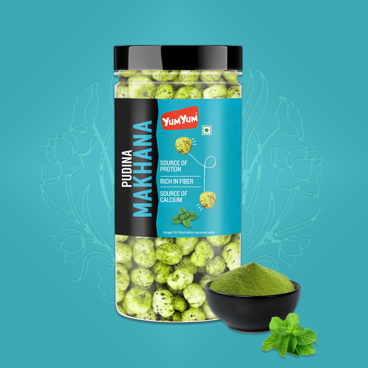 Yum Yum Pudina Makhana 90g Jar