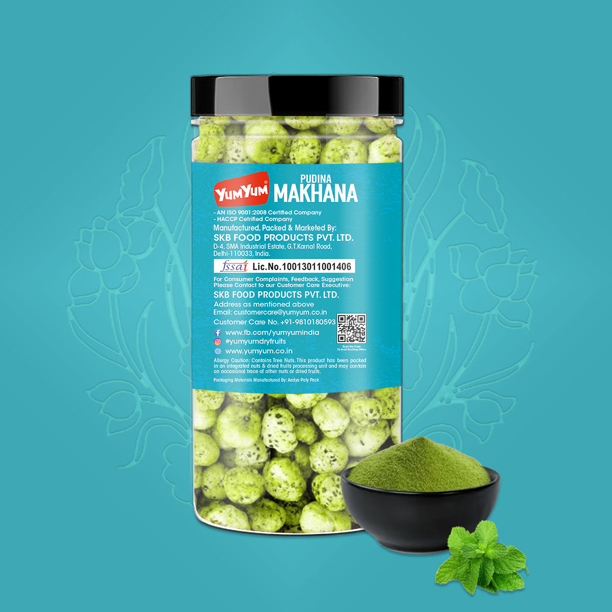 Yum Yum Pudina Makhana 90g Jar