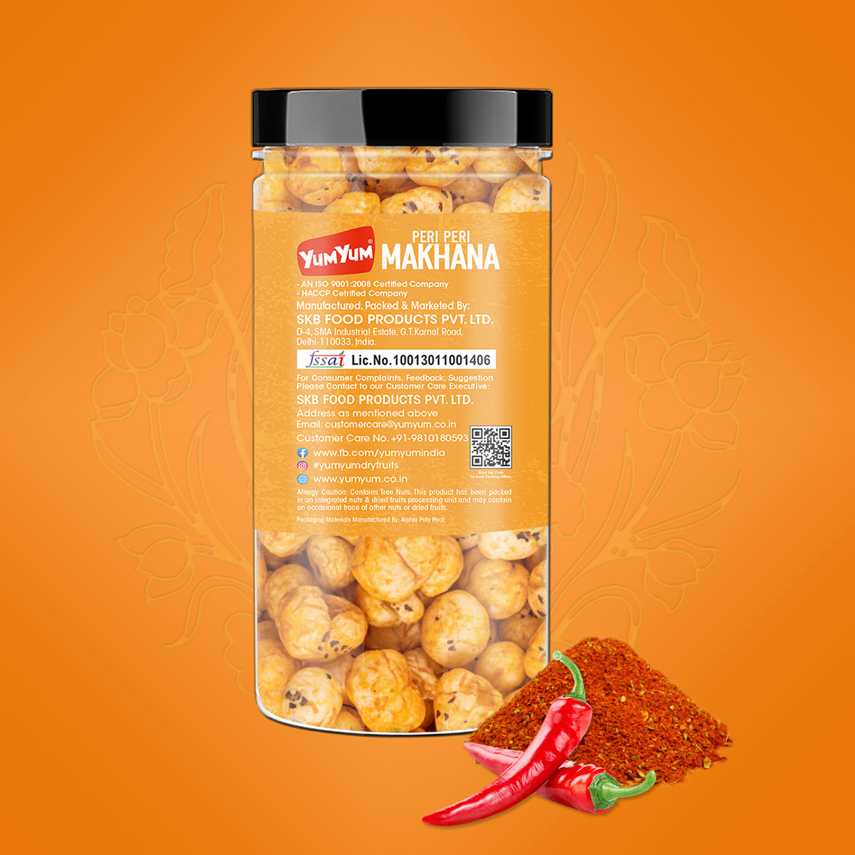 Yum Yum Peri Peri Makhana 90g Jar
