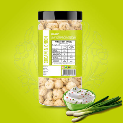 Yum Yum Cream & Onion Makhana 90g Jar