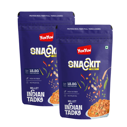 Yum Yum Indian Tadka -80g x Pack of 2 Pouch