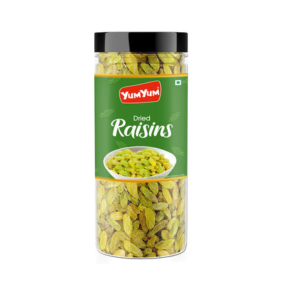 Yum Yum Green Raisins Jar