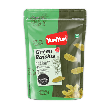 Yum Yum Green Raisins Pouch