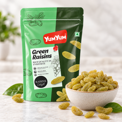 Yum Yum Green Raisins Pouch