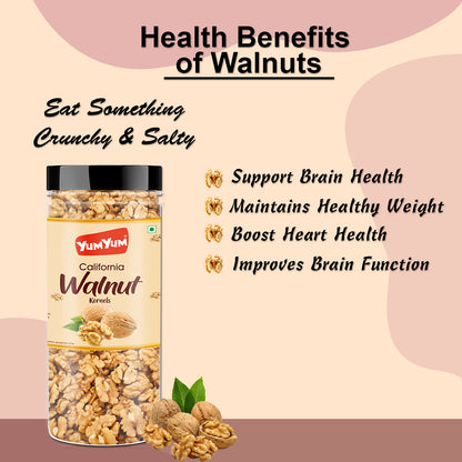 Yum Yum Almonds - Cashews - Pistachios - Raisins - Walnut Kernels (A-C-P-R-WK) Jar