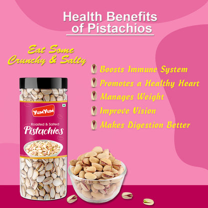 Yum Yum Almonds - Cashews - Pistachios - Raisins - Walnut Kernels (A-C-P-R-WK) Jar