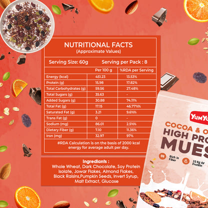 Yum Yum High Protein Muesli 500g Box