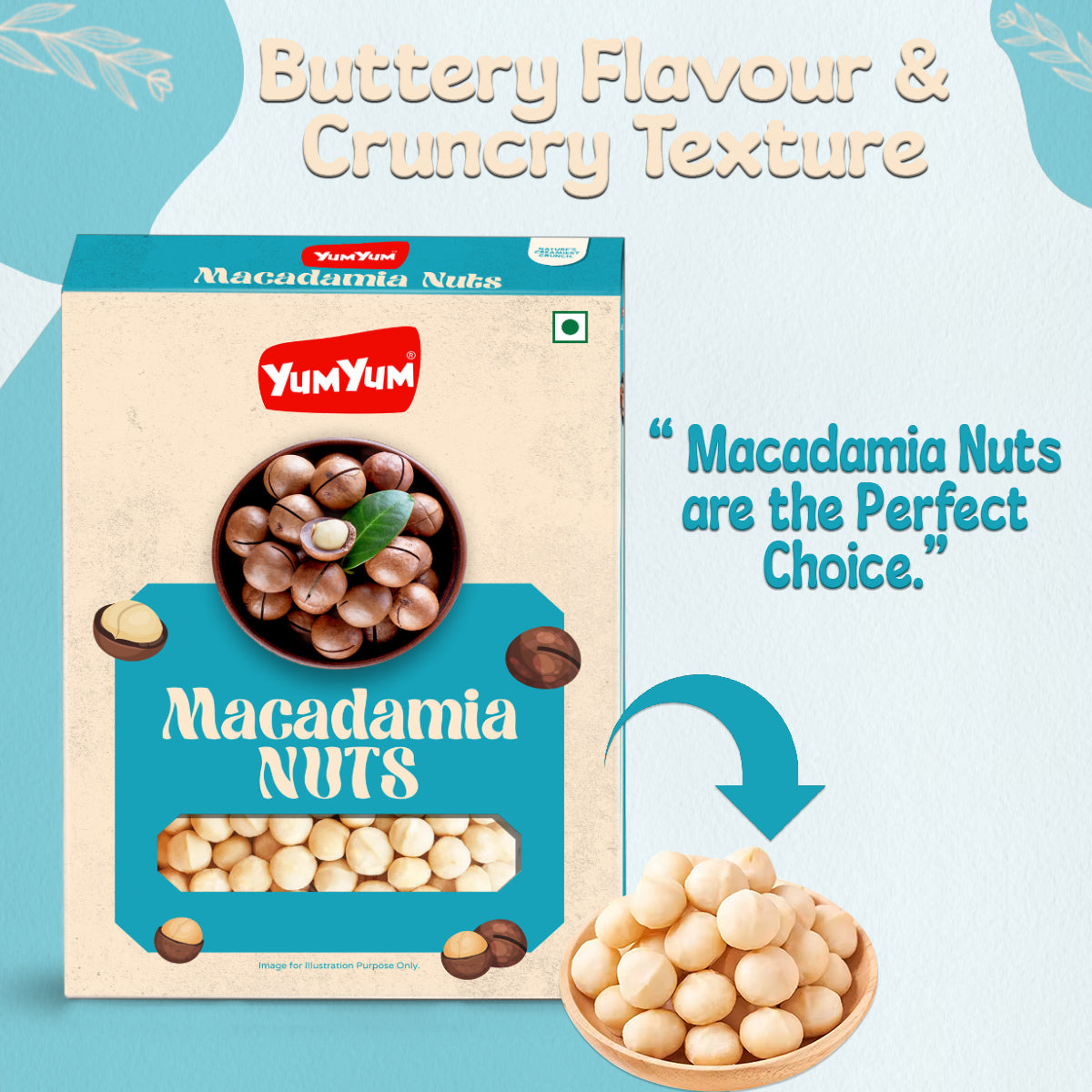 Yum Yum Premium Raw Macadamia Nuts Box