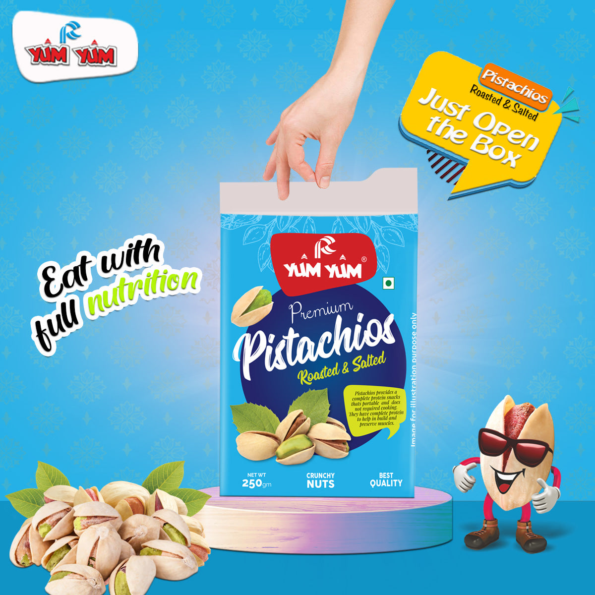 Yum Yum Roasted & Salted Pistachios Box