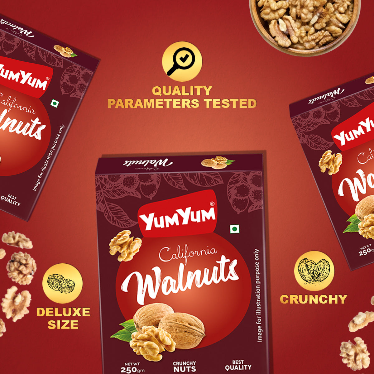 Yum Yum Walnut Kernels Box