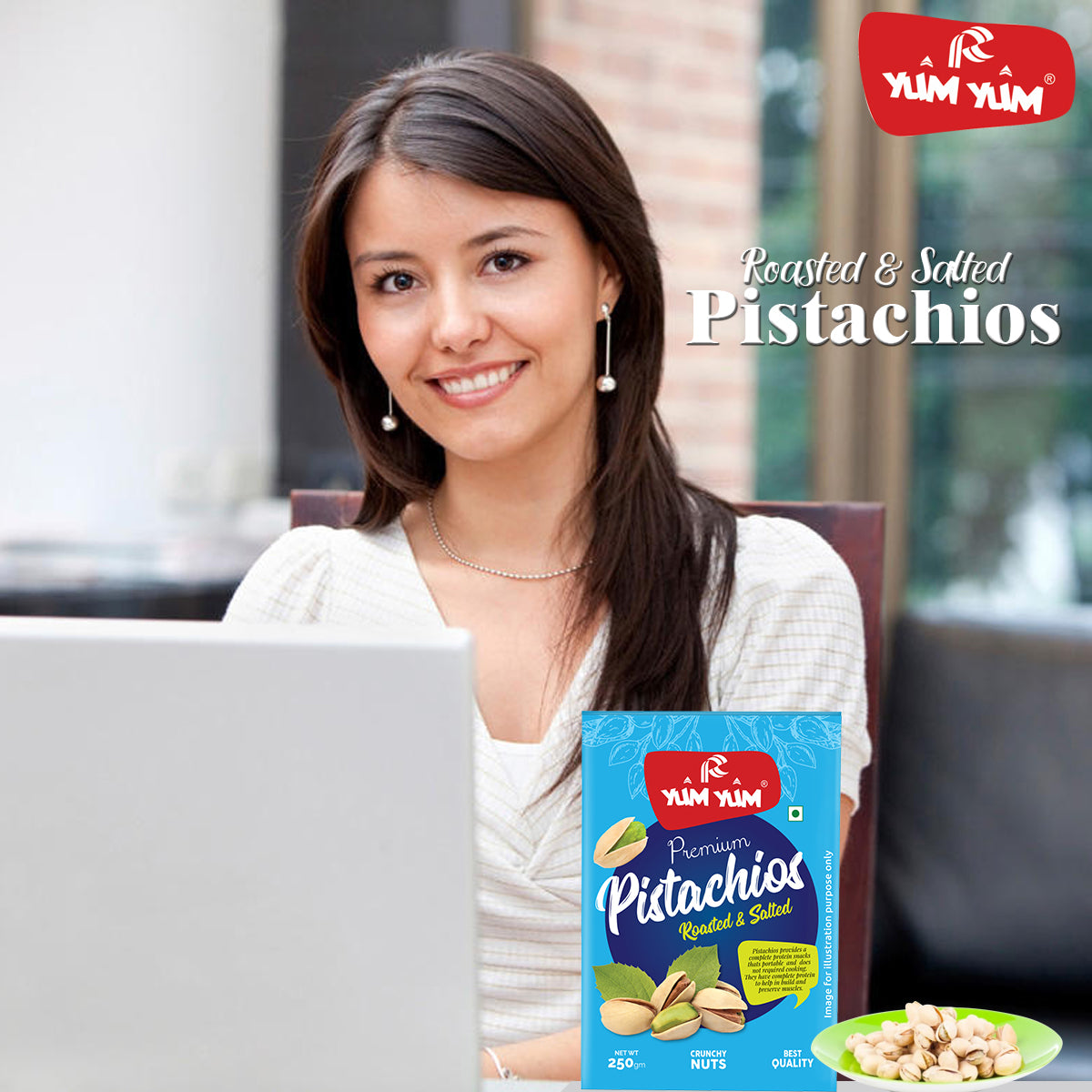 Yum Yum Roasted & Salted Pistachios Box