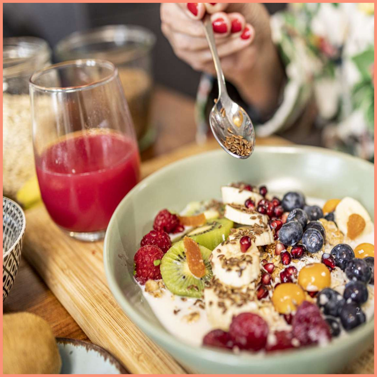 Yum Yum Roasted & Salted Flax Seeds Jar