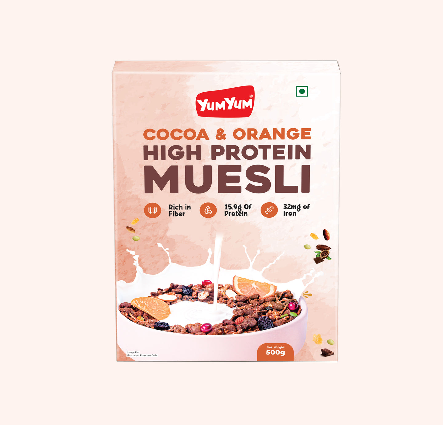 Yum Yum High Protein Muesli 500g Box