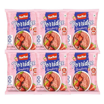 Yum Yum Instant Strawberry Porridge Pouch