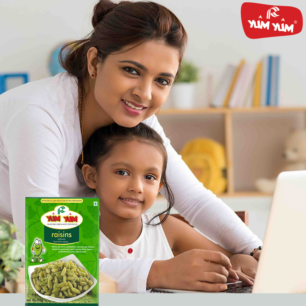 Yum Yum Green Raisins Box