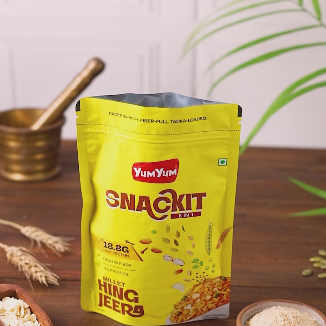Yum Yum Hing Jeera Snackit-80g x Pack of 2 Pouch